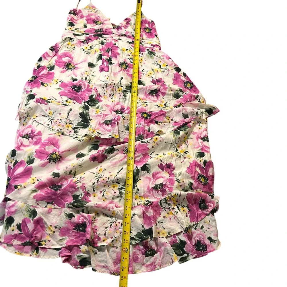 Abercrombie & Fitch Ruffle Tier Maxi Dress‎ Size Large Petite LP Floral $120